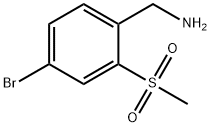 (4-bromo-2-(methylsulfonyl)phenyl)methanamine Struktur
