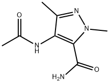 4-acetamido-1,3-dimethyl-1H-pyrazole-5-carboxamide(WXC05350) Struktur