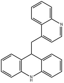 Acridine, 9,10-dihydro-9-(4-quinolinylmethyl)- 化学構造式