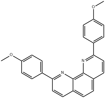 2,9-bis(4-methoxyphenyl)-1,10-phenanthroline, 89333-97-1, 结构式