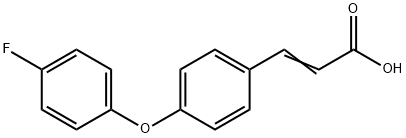 JR-8532, (E)-3-(4-(4-Fluorophenoxy)phenyl)acrylic acid, 97% 化学構造式