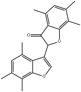 4,6,7,4,6,7-Hexamethyl-[2,3]bibenzofuranyl-3-one 化学構造式