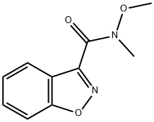 1,2-Benzisoxazole-3-carboxamide, N-methoxy-N-methyl- Structure