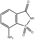 1,2-Benzisothiazol-3(2H)-one, 7-amino-, 1,1-dioxide Structure