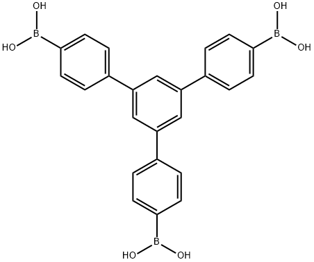 1,3,5-トリス[4-(ジヒドロキシボリル)フェニル]ベンゼン 化学構造式