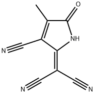 2-(3-cyano-4-methyl-5-oxo-1,5-dihydro-2H-pyrrol-2-ylidene)malononitrile Structure