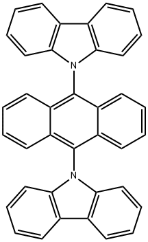 9H-Carbazole, 9,9'-(9,10-anthracenediyl)bis- 化学構造式