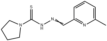 N'-((6-methylpyridin-2-yl)methylene)pyrrolidine-1-carbothiohydrazide 化学構造式