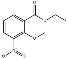 Benzoic acid, 2-methoxy-3-nitro-, ethyl ester 结构式