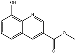 3-Quinolinecarboxylic acid, 8-hydroxy-, methyl ester Structure