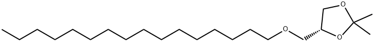 16-<(2S)-(2,3-(isopropylidenedioxy)propyl)oxy>hexadecane Struktur