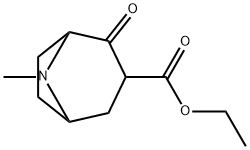 8-Azabicyclo[3.2.1]octane-3-carboxylic acid, 8-methyl-2-oxo-, ethyl ester Struktur