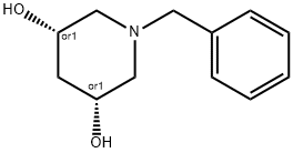 cis-1-Benzyl-piperidine-3,5-diol Struktur