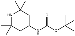 Carbamic acid, N-(2,2,6,6-tetramethyl-4-piperidinyl)-, 1,1-dimethylethyl ester Structure