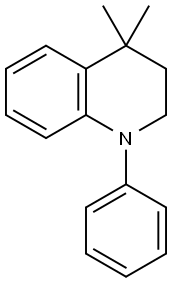 1,2,3,4-Tetrahydro-4,4-dimethyl-1-phenylquinoline Struktur