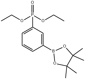 Phosphonic acid, [3-(4,4,5,5-tetramethyl-1,3,2-dioxaborolan-2-yl)phenyl]-, diethyl ester (9CI) Struktur