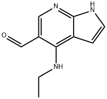 4-(ethylamino)-1H-Pyrrolo[2,3-b]pyridine-5-carboxaldehyde Structure