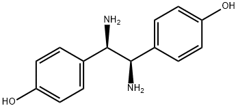 Phenol, 4,4'-[(1R,2R)-1,2-diamino-1,2-ethanediyl]bis- (9CI) 化学構造式