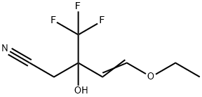 4-Pentenenitrile, 5-ethoxy-3-hydroxy-3-(trifluoromethyl)- Struktur