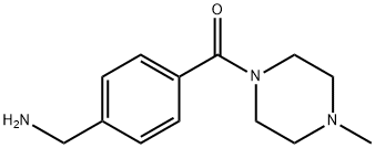 4-(4-methylpiperazine-1-carbonyl)phenyl]methanamine 化学構造式