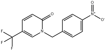 2(1H)-Pyridinone, 1-[(4-nitrophenyl)methyl]-5-(trifluoromethyl)-,923688-20-4,结构式