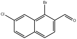 2-Naphthalenecarboxaldehyde, 1-bromo-7-chloro- 化学構造式