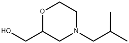 [4-(2-methylpropyl)morpholin-2-yl]methanol 化学構造式