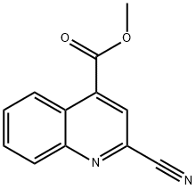 4-Quinolinecarboxylic acid, 2-cyano-, methyl ester Struktur