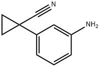 Cyclopropanecarbonitrile, 1-(3-aminophenyl)- Structure