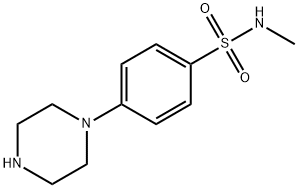 N-Methyl-4-(piperazin-1-yl)benzene-1-sulfonamide Struktur