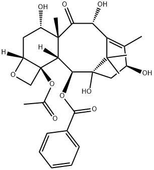 10-脱乙酰基巴卡丁 III 结构式