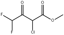 methyl 2-chloro-4,4-difluoro-3-oxobutanoate 化学構造式