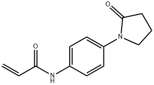 N-[4-(2-Oxopyrrolidin-1-yl)phenyl]prop-2-enamide Struktur