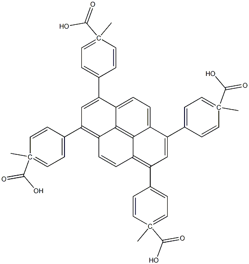 4,4',4'',4'''-(1,3,6,8-pyrenetetrayl)tetrakis-, 1,1',1'',1'''-tetramethyl ester|4,4',4'',4'''-(1,3,6,8-pyrenetetrayl)tetrakis-, 1,1',1'',1'''-tetramethyl ester