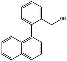 Benzenemethanol, 2-(1-naphthalenyl)- Structure