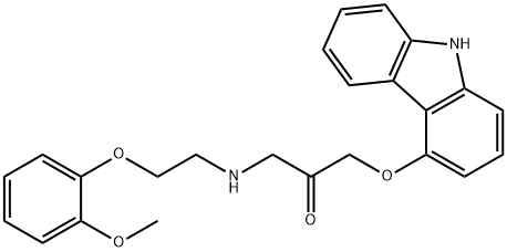 Carvedilol Ketone Impurity 化学構造式