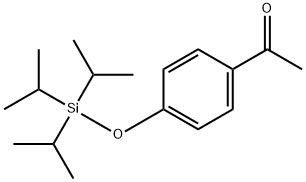 1-[4-[[Tris(1-methylethyl)silyl]oxy]phenyl]ethanone Struktur