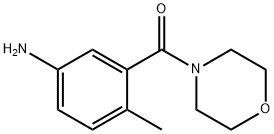 4-methyl-3-(morpholine-4-carbonyl)aniline 化学構造式