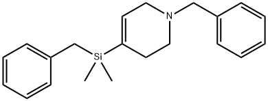 Pyridine, 4-[dimethyl(phenylmethyl)silyl]-1,2,3,6-tetrahydro-1-(phenylmethyl)-