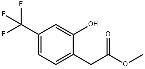 Benzeneacetic acid, 2-hydroxy-4-(trifluoromethyl)-, methyl ester Structure
