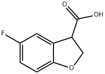 5-fluoro-2,3-dihydro-1-benzofuran-3-carboxylic acid Structure