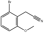 Benzeneacetonitrile, 2-bromo-6-methoxy- Structure