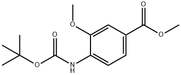 Methyl 4-{[(tert-butoxy)carbonyl]amino}-3-methoxybenzoate Structure