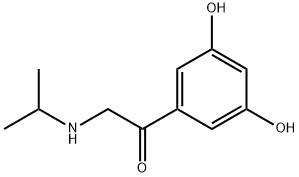 Ethanone, 1-(3,5-dihydroxyphenyl)-2-[(1-methylethyl)amino]- 化学構造式