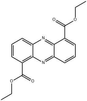 1,6-Phenazinedicarboxylic acid, 1,6-diethyl ester Struktur