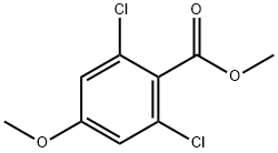 Benzoic acid, 2,6-dichloro-4-methoxy-, methyl ester 化学構造式