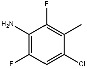 4-chloro-2,6-difluoro-3-methylaniline Struktur