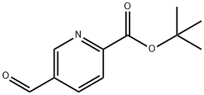 2-Pyridinecarboxylic acid, 5-formyl-, 1,1-dimethylethyl ester, 943844-15-3, 结构式