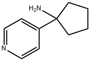 Cyclopentanamine, 1-(4-pyridinyl)- Structure