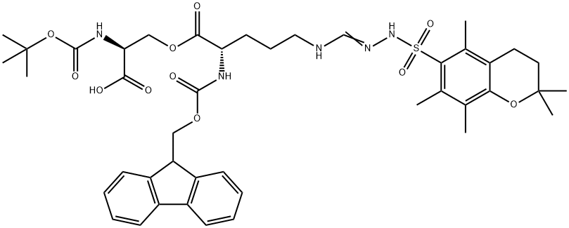 (Tert-Butoxy)Carbonyl Ser((9H-Fluoren-9-yl)MethOxy]Carbonyl Arg(Pbf))-OH|(Tert-Butoxy)Carbonyl Ser((9H-Fluoren-9-yl)MethOxy]Carbonyl Arg(Pbf))-OH